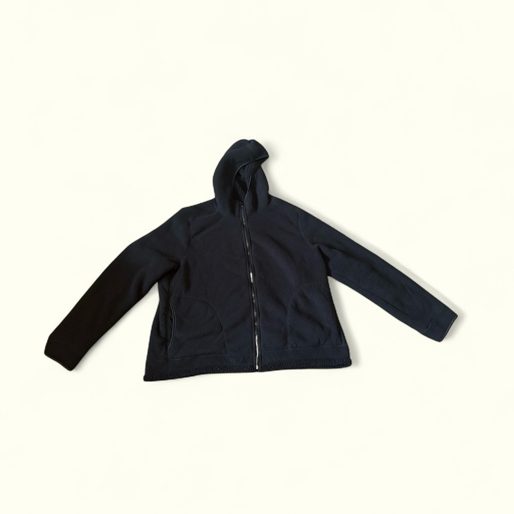 Faded Glory Navy Bomber Jacket with Hood